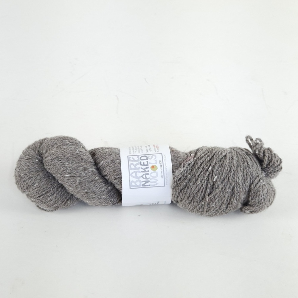 Bare Naked Wools Stone Soup DK Alpaca Blend Artisanal Yarn Granite 300 Yds USA